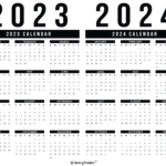 2023 2024 Calendar Free Printables   World Of Printables | 2023 2024 Calendar Printable