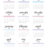 2023 2024 Calendar Free Printables   World Of Printables | 2024 Mini Calendar Printable