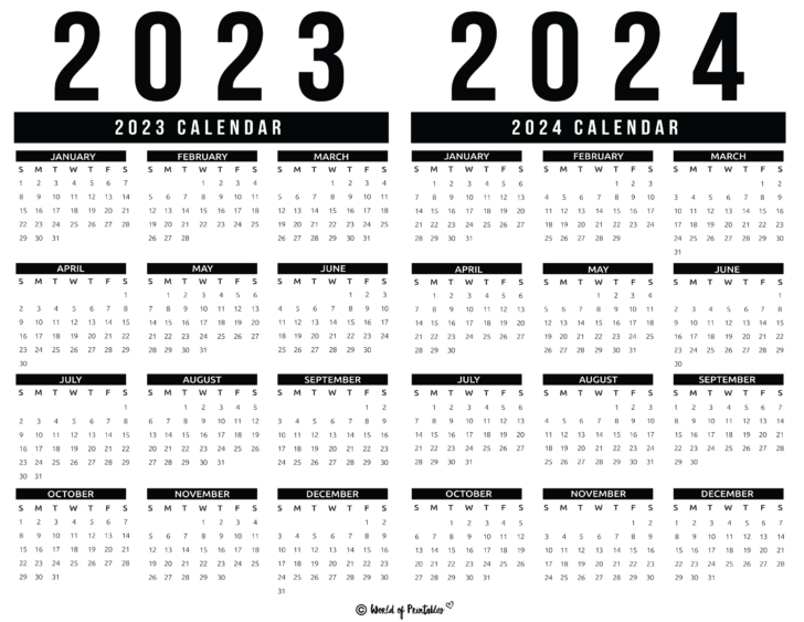 August 2023 May 2024 Calendar Printable | Calendar 2024