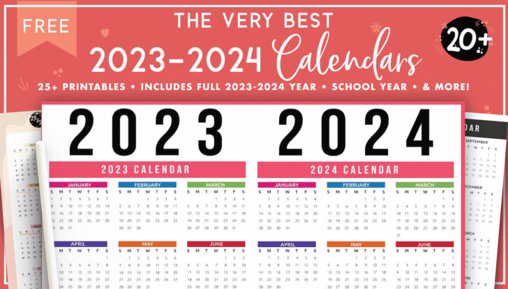 Free Printable 2023 2024 Calendar Template | Calendar 2024