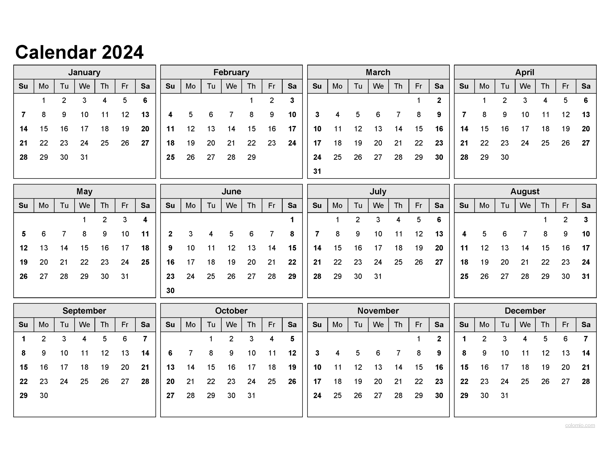 2023 &amp;amp; 2024 Calendar, Monthly Calendars, With Calendar Maker | 2023 2024 Printable Monthly Calendar