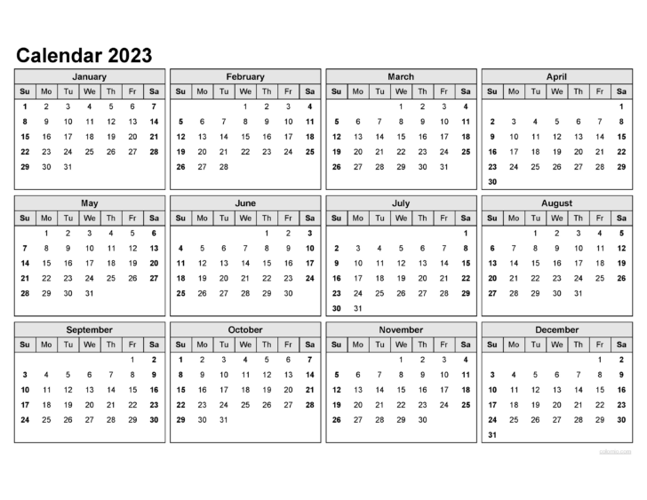 Free Printable Monthly Calendar 2023 2024 | Calendar 2024