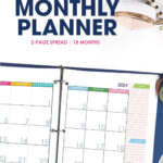 2023 2024 Monthly Planner | Free Printable Calendar Download | 2023 And 2024 Monthly Calendar Printable Free