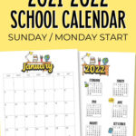 2023 2024 School Calendar Free Printable   Cute Freebies For You | Free Printable 2023 2024 School Calendar