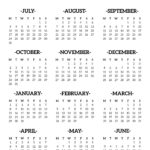 2023 2024 School Year Calendar Free Printable   Paper Trail Design | 2023 2024 Free Printable Calendar