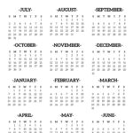 2023 2024 School Year Calendar Free Printable   Paper Trail Design | 2023 2024 Printable Calendar
