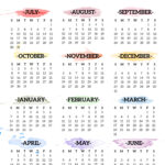 2023 2024 School Year Calendar Free Printable   Paper Trail Design | August 2023 June 2024 Calendar Printable