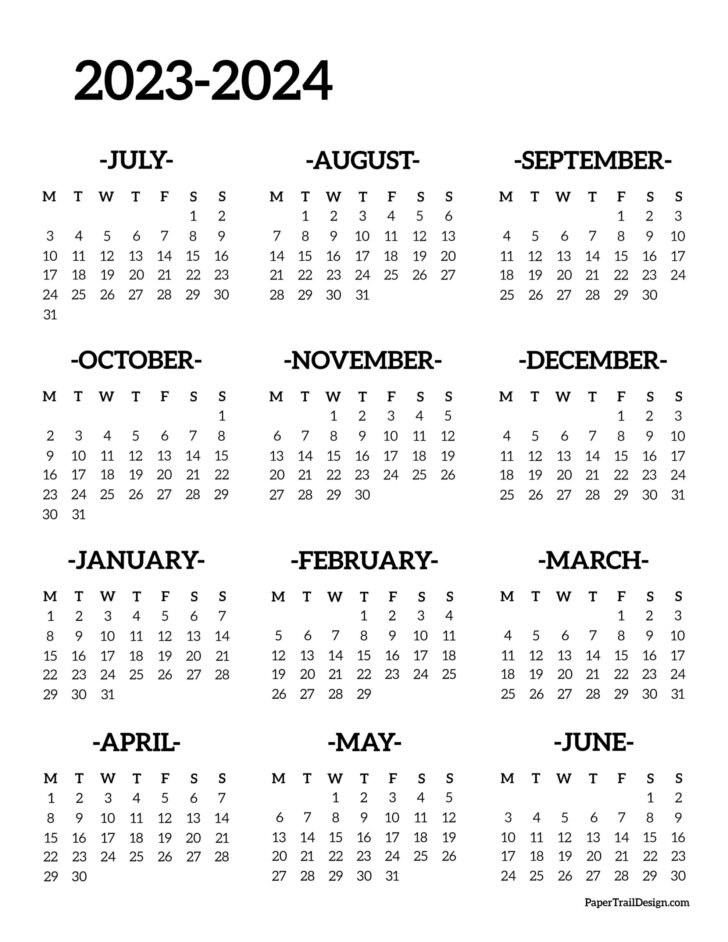 2023 and 2024 Printable Calendar | Calendar 2024