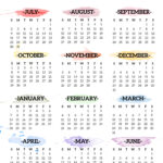 2023 2024 School Year Calendar Free Printable   Paper Trail Design |  Calendar 2024