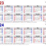 2023 2024 Two Year Calendar   Free Printable Excel Templates | 2023 Calendar 2024 Printable Excel