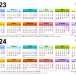 2023 2024 Two Year Calendar   Free Printable Excel Templates | 2023 Calendar 2024 Printable Excel