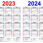2023 2024 Two Year Calendar   Free Printable Pdf Templates | 2 Year Printable Calendar 2023 And 2024