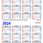 2023 2024 Two Year Calendar   Free Printable Pdf Templates |  Calendar 2024