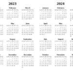 2023 Calendar And Planner For The Year, Pdf And Png Templates | 2023 2024 Printable Calendar Pdf