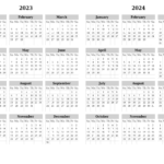 2023 Calendar And Planner For The Year, Pdf And Png Templates |  Calendar 2024