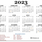2023 Printable Calendar | 123Calendars |  Calendar 2024