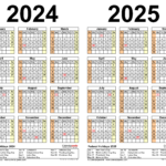 2024 2025 Two Year Calendar   Free Printable Excel Templates | 2024 And 2025 Calendar With Holidays Printable Free