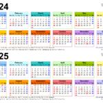 2024 2025 Two Year Calendar   Free Printable Pdf Templates | 2024 2025 Printable Calendar