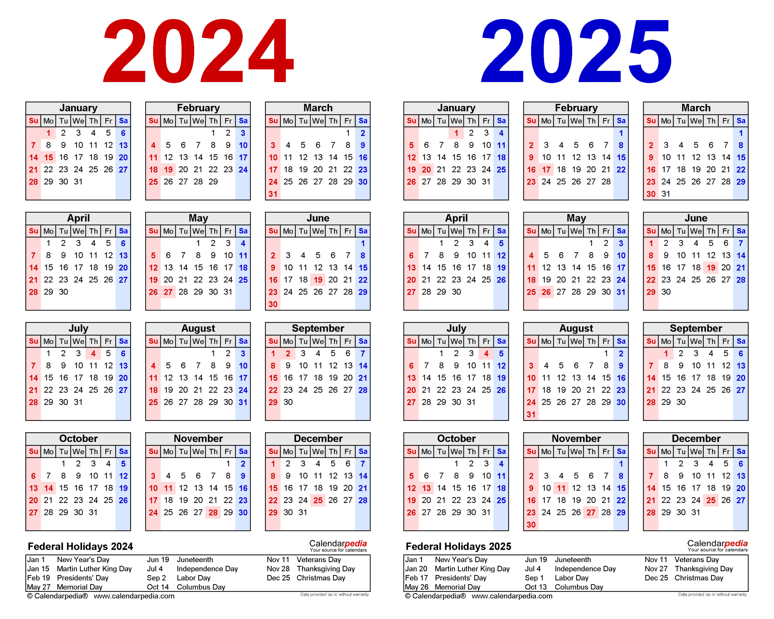 2024-2025 Two Year Calendar - Free Printable Pdf Templates | 2024 2025 Printable Calendar