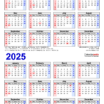 2024 2025 Two Year Calendar   Free Printable Pdf Templates | 2024 And 2025 United States Printable Calendar