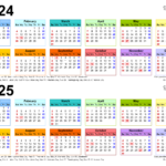 2024 2025 Two Year Calendar   Free Printable Pdf Templates | Printable Calendar 2024 And 2025
