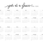 2024 2025 Two Year Calendars   10 Free Printables | Printabulls | 2024 2025 Calendar Printable Free