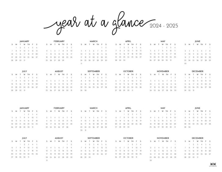 2024 25 Calendar Printable | Calendar 2024