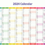 2024 Calendar | 2023 Calendar 2024 Printable Excel