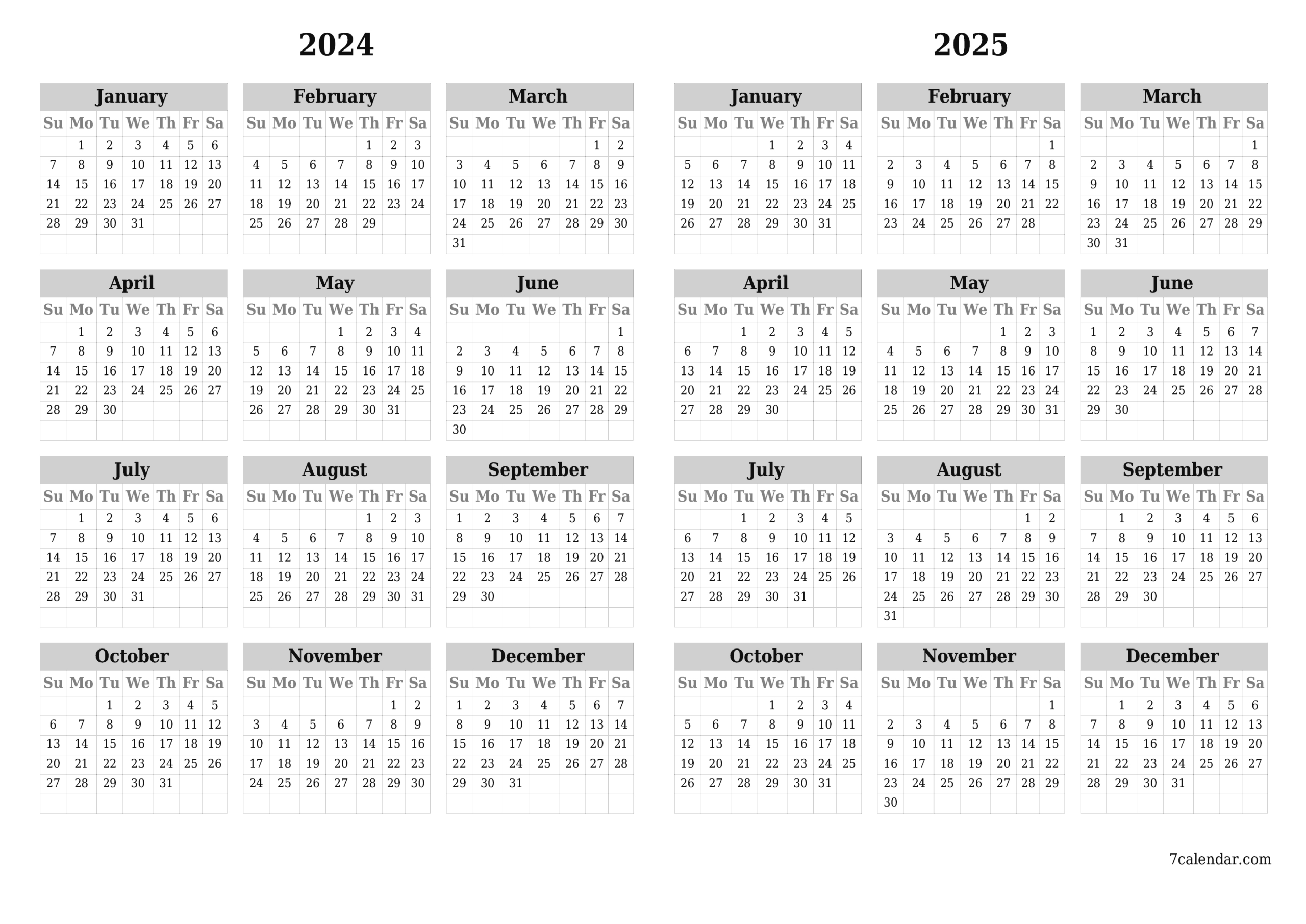 2024 Calendar And Planner For The Year, Pdf And Png Templates |  Calendar 2024