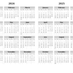 2024 Calendar And Planner For The Year, Pdf And Png Templates | September 2023 June 2024 Printable Calendar