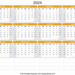 2024 Calendar: Free Printable Calendar With Holidays | 2024 Calendar Weeks Printable