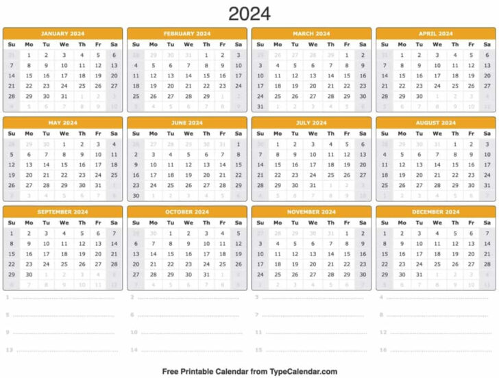 2024 Calendar Weeks Printable | Calendar 2024