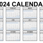 2024 Calendar | Monthly & Yearly Printable Calendars | Printable Calender 2024
