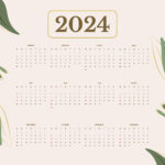 2024 Calendar Template In Word   Free Download | Template | 2024 Printable Word Calendar