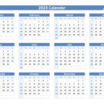 2024 Calendar With Week Numbers | 2024 Calendar Printable PDF