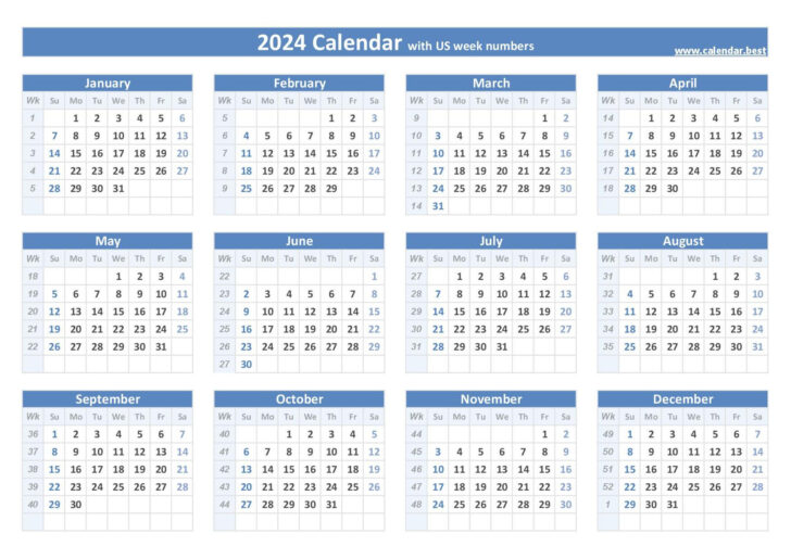 2024 Printable Weekly Calendar | Calendar 2024