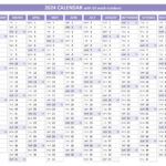 2024 Calendar With Week Numbers (Us And Iso Week Numbers) |  Calendar 2024