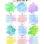 2024 Calendars – Free Printable Calendar Designs | Entheosweb |  Calendar 2024