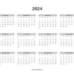 2024 Calendars – Free Printable | Printable Free Calendar 2024