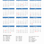 2024 Canada Calendar With Holidays | 2024 Calendar Canada Printable Free