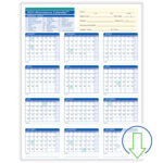 2024 Downloadable Employee Attendance Calendar | Hrdirect | 2024 Attendance Calendar Printable