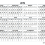 2024 Landscape Printable Calendar   Free Printable Templates | Free Calendar 2024 Printable