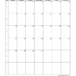 2024 Monthly Calendar (Blank Vertical Template) | Free Calendar |  Calendar 2024