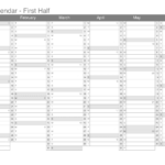 2024 Printable Calendar   Pdf Or Excel | Excel 2024 Calendar Printable