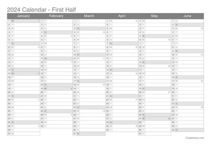 Excel 2024 Calendar Printable | Calendar 2024