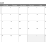 2024 Printable Calendar   Pdf Or Excel | Printable Excel Calendar 2024