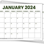 2024 Printable Calendars (56 Free Pdf Printables) | 2024 Calendar Free Printable