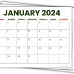 2024 Printable Calendars (56 Free Pdf Printables) | 2024 Printable Monthly Calendar With Holidays Printable Free