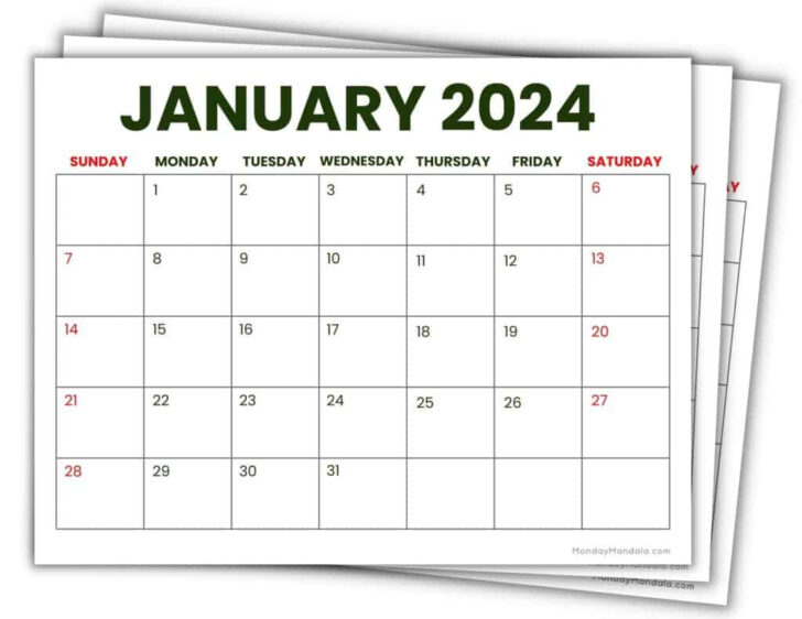 2024 Calendar Printable PDF Free | Calendar 2024