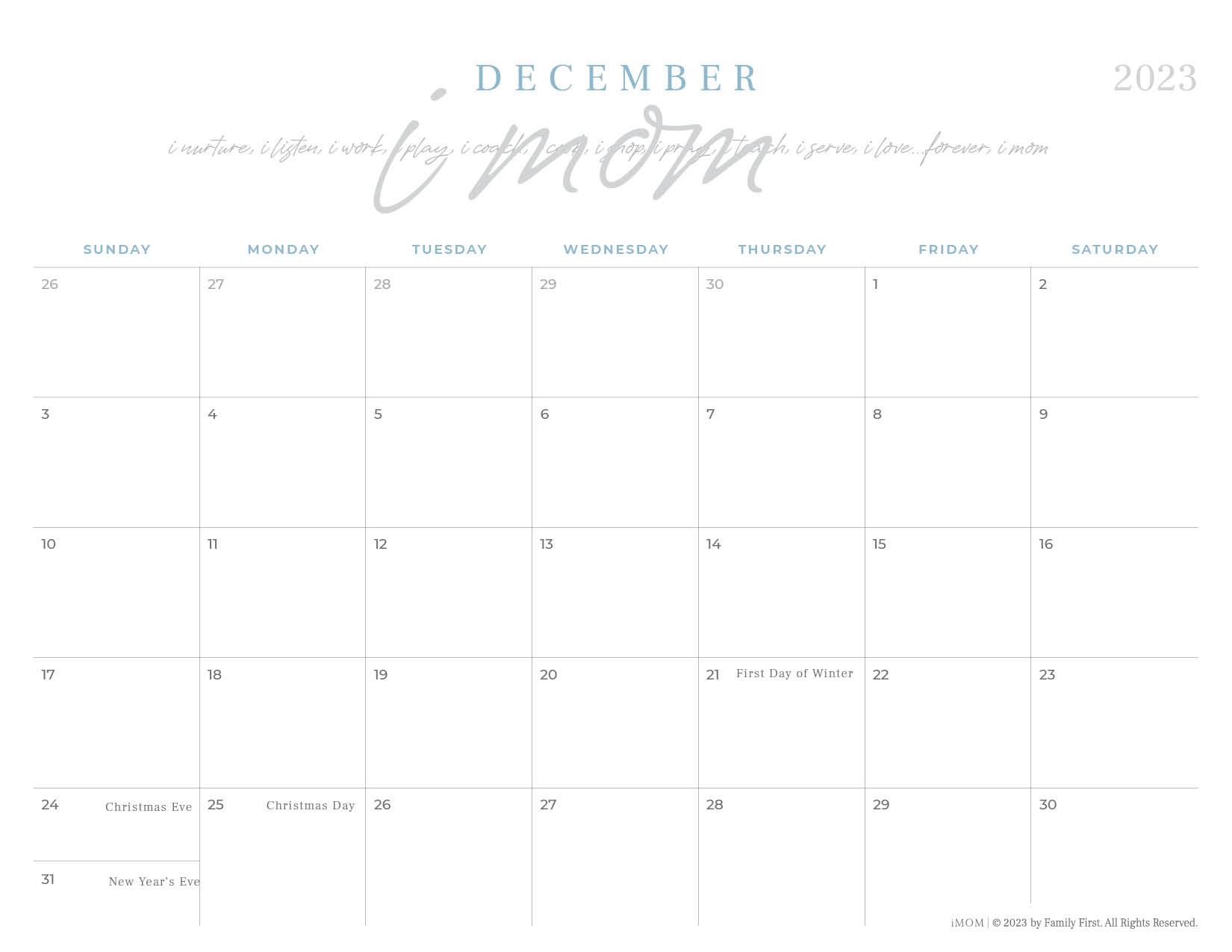 2024 Printable Calendars: Free Printable Calendar Designs - Imom | 2024 Monthly Calendar Printable